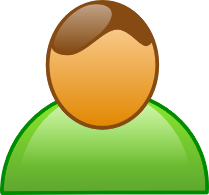 Download free green human hair person icon